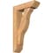 Ekena Millwork Funston Slat Smooth Bracket w/ Offset Brace, Western Red Cedar, 5 1/2"W x 18"D x 30"H BKT0604X18X30FST06SWR - alternate 1